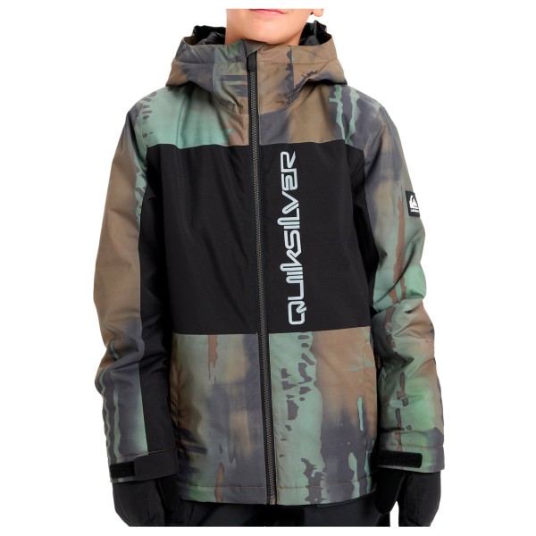Quiksilver - Kid's Side Hit Block Jacket - Skijacke Gr M - 12 Years schwarz von Quiksilver