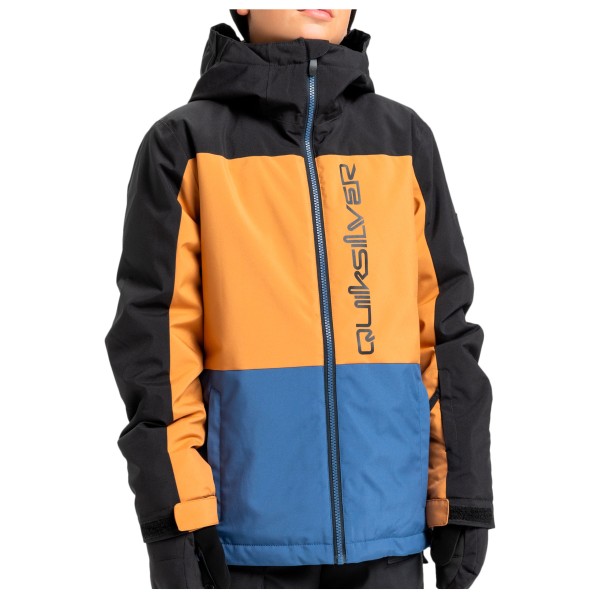 Quiksilver - Kid's Side Hit Block Jacket - Skijacke Gr S - 10 Years orange von Quiksilver