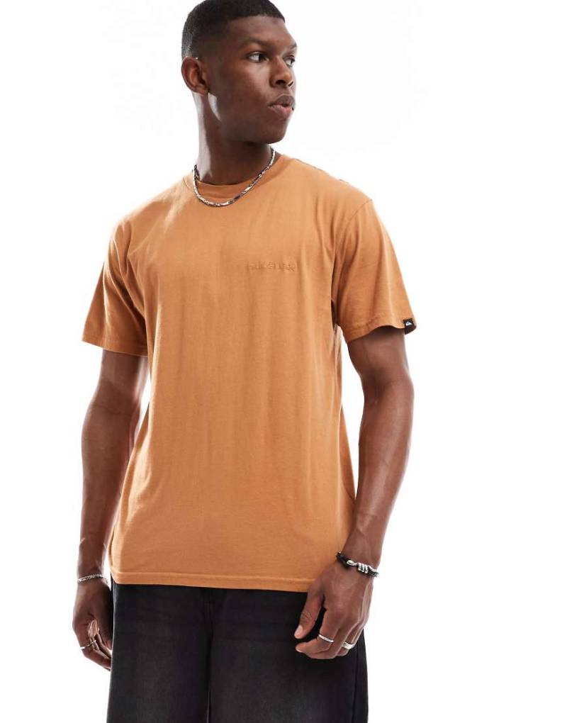 Quiksilver - Kurzärmliges T-Shirt in Kleiebraun von Quiksilver