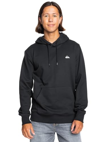 Quiksilver Men's Basic Hoodie Young Men Pullover Sweater, Black, XL von Quiksilver