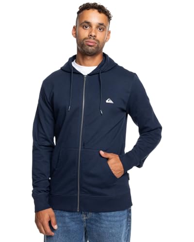 Quiksilver Men's Basic Hood Zip Young Men Sweatshirt, Navy Blazer, XL von Quiksilver