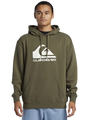 Quiksilver Men's Big Logo Hoodie Pullover Sweater, Grape Leaf, XS von Quiksilver