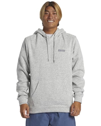Quiksilver Men's Keller Hoodie Pullover Sweater, Light Grey Heather, L von Quiksilver