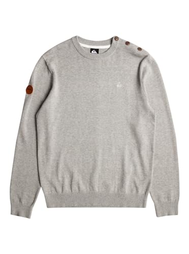 Quiksilver Men's MARIN Sweater Sweatshirt, Light Grey Heather, XXL von Quiksilver