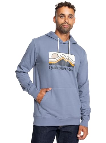Quiksilver Men's QS Gradient Mountains Hoodie Sweatshirt, Flint Stone, XS von Quiksilver