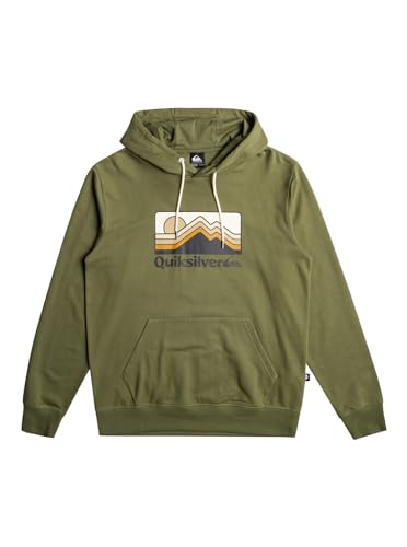 Quiksilver Men's QS Gradient Mountains Hoodie Sweatshirt, Four Leaf Clover, XL von Quiksilver