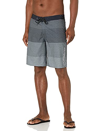 Quiksilver Men's Standard Surfsilk Stretch 20 Inch Boardshort Swim Trunk, Black EQYBS04528, 31 von Quiksilver