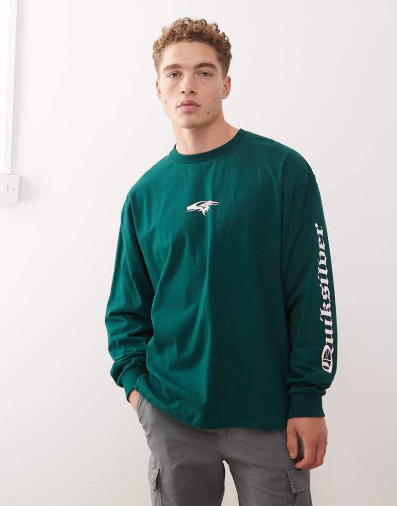 Quiksilver - Mercury Old English - Langärmliges T-Shirt in botanischer Garten-Grün Quiksilver - Mercury Old English - Langärmliges T-Shirt in botanischer Garten-Grün von Quiksilver