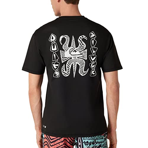 Quiksilver Mix Session - Short Sleeve Surf T-Shirt for Men - Kurzarm Surf-T-Shirt - Männer - L - Schwarz. von Quiksilver