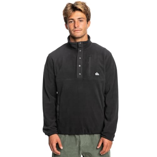 Quiksilver No Destination - Mock Neck Fleece for Men - Fleecejacke mit Stehkragen - Männer - L - Schwarz. von Quiksilver