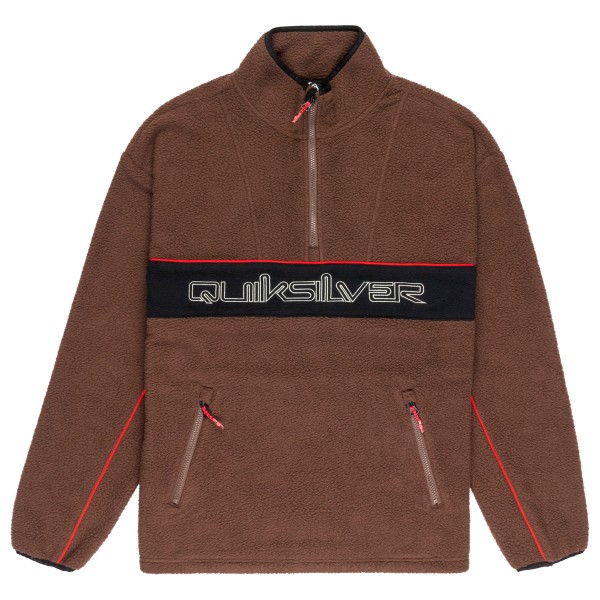 Quiksilver - Omni Sherpa Half-Zip - Fleecepullover Gr XL braun von Quiksilver