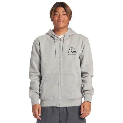 Quiksilver Original Zip - Zip-Up Hoodie for Men - Kapuzenpulli mit Reißverschluss - Männer - XS - Grau. von Quiksilver