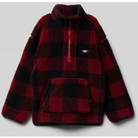 Quiksilver Oversized Sweatshirt mit Känguru-Tasche Modell 'Mercury' in Dunkelrot, Größe 152 von Quiksilver