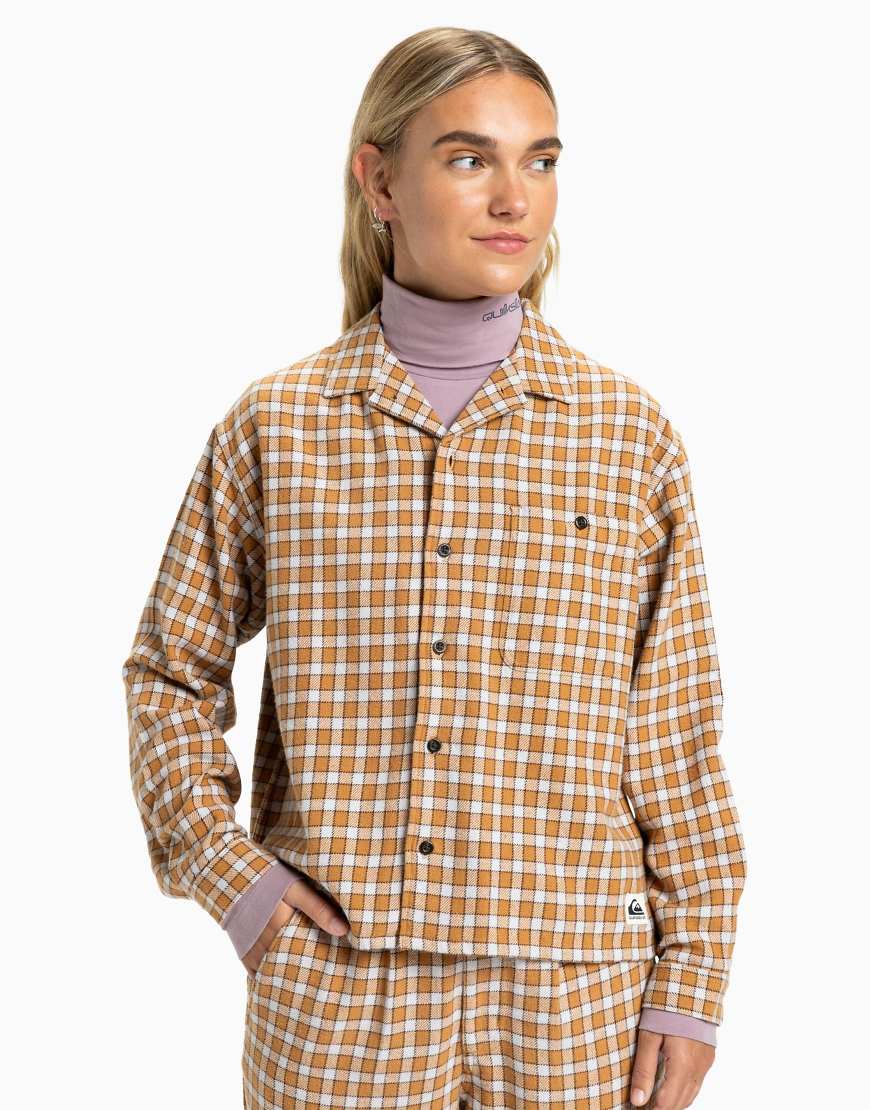 Quiksilver - Penarek - Langärmliges Hemd in Schokobraun-Brown von Quiksilver