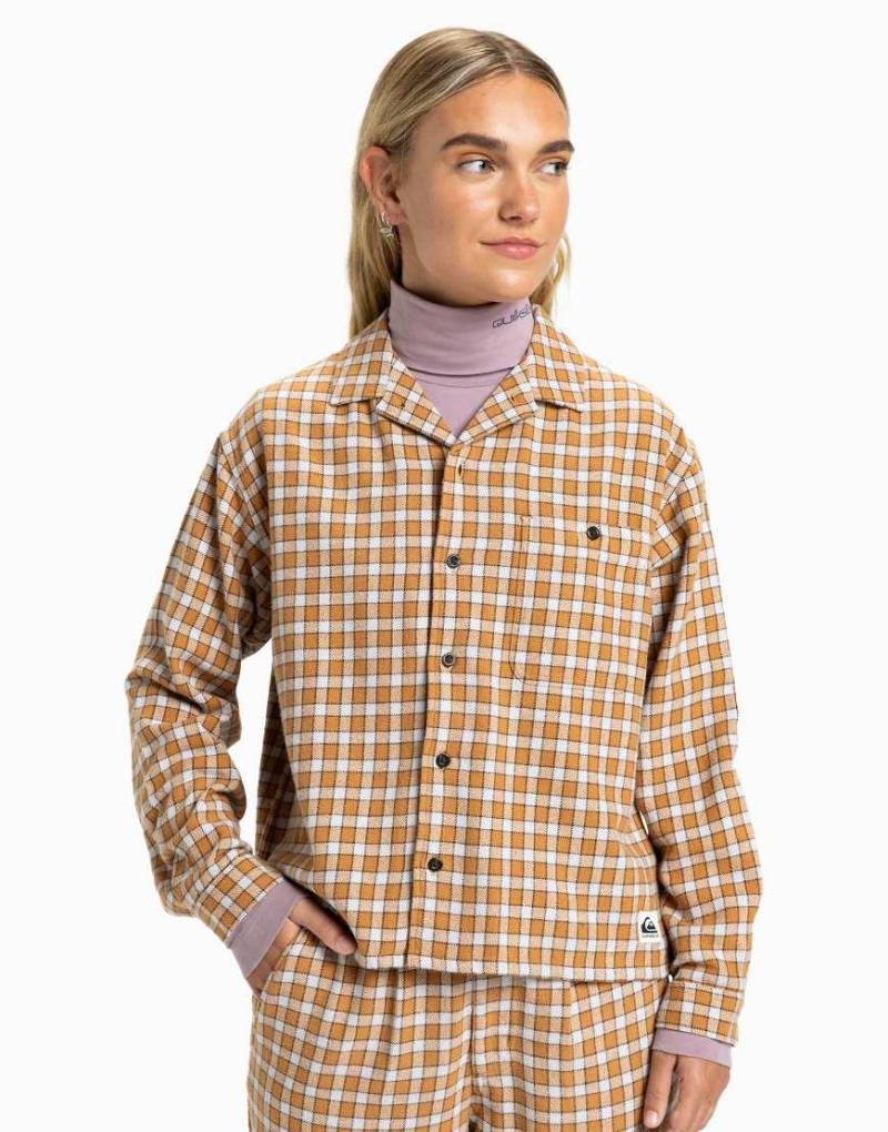 Quiksilver - Penarek - Langärmliges Hemd in Schokobraun-Brown von Quiksilver