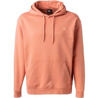 Quiksilver Herren Hoodie orange Baumwolle unifarben von Quiksilver