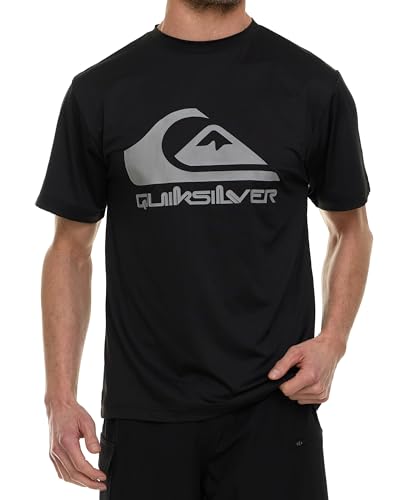Quiksilver Rashguard für Herren, LSF 50+, groß und hoch, lang- und kurzärmeliges Shirt, Schwarz, 6XL Große Größen Quiksilver Rashguard für Herren, LSF 50+, groß und hoch, lang- und kurzärmeliges Shirt, Schwarz, 6XL Große Größen von Quiksilver