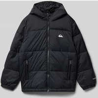 Quiksilver Regular Fit Steppjacke mit Logo-Applikation Modell 'Cold Days' in Black, Größe 152 von Quiksilver