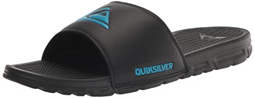 Quiksilver Rivi Slide-Slider Sandalen für Herren, offene Spitze, Schwarz Blau, 45 EU, AQYL101289-XKBK von Quiksilver