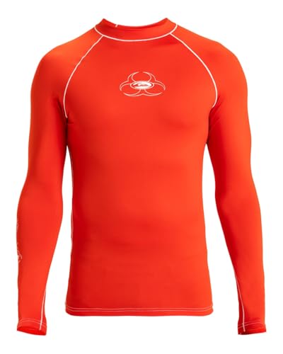 Quiksilver Saturn - Long Sleeve UPF 50 Surf T-Shirt for Men - Langärmliges Surf-T-Shirt mit UPF 50 - Männer - Rot. von Quiksilver