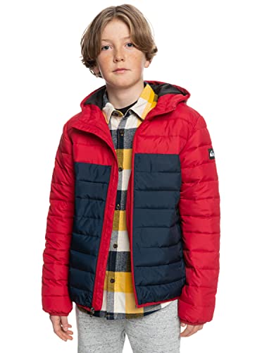 Quiksilver Scaly Mix - Puffer Jacket for Boys - Steppjacke - Jungen - Rot. von Quiksilver