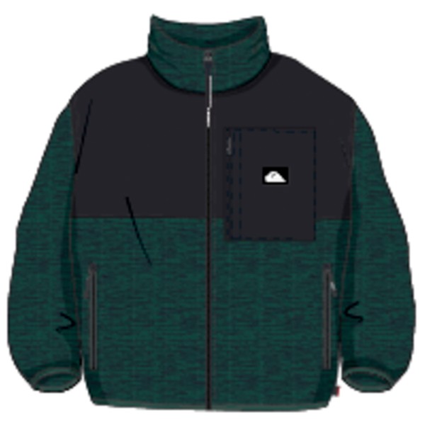 Quiksilver - Shallow Water Full-Zip - Fleecejacke Gr L grün von Quiksilver