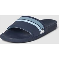 Quiksilver Slides mit Label-Detail Modell 'RIVI' in Marine, Größe 42 von Quiksilver