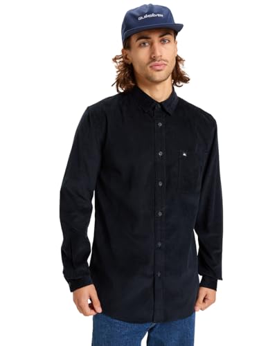 Quiksilver Smoke Trail Cord - Long Sleeve Shirt for Men - Langärmliges Hemd - Männer - M - Schwarz. von Quiksilver