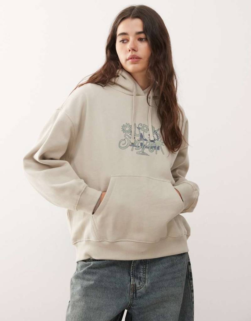 Quiksilver - Standard - Kapuzenpullover in Moonstruck-Grau von Quiksilver