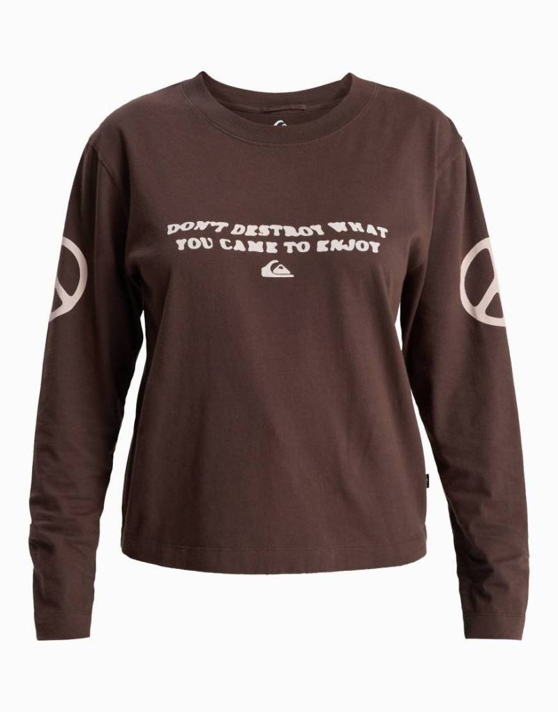 Quiksilver - Standard - Langärmliges Shirt in Schokobraun-Brown von Quiksilver