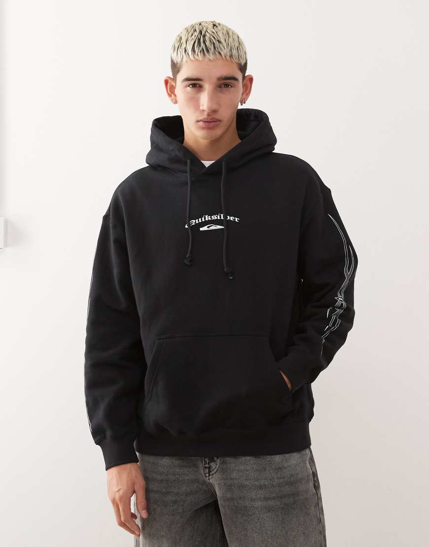 Quiksilver - Stretch-Kapuzenpullover in Schwarz von Quiksilver