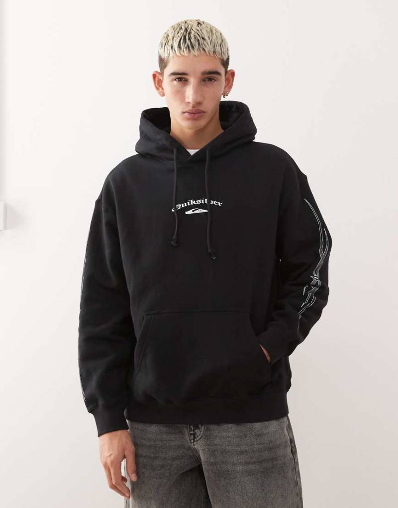 Quiksilver - Stretch-Kapuzenpullover in Schwarz von Quiksilver