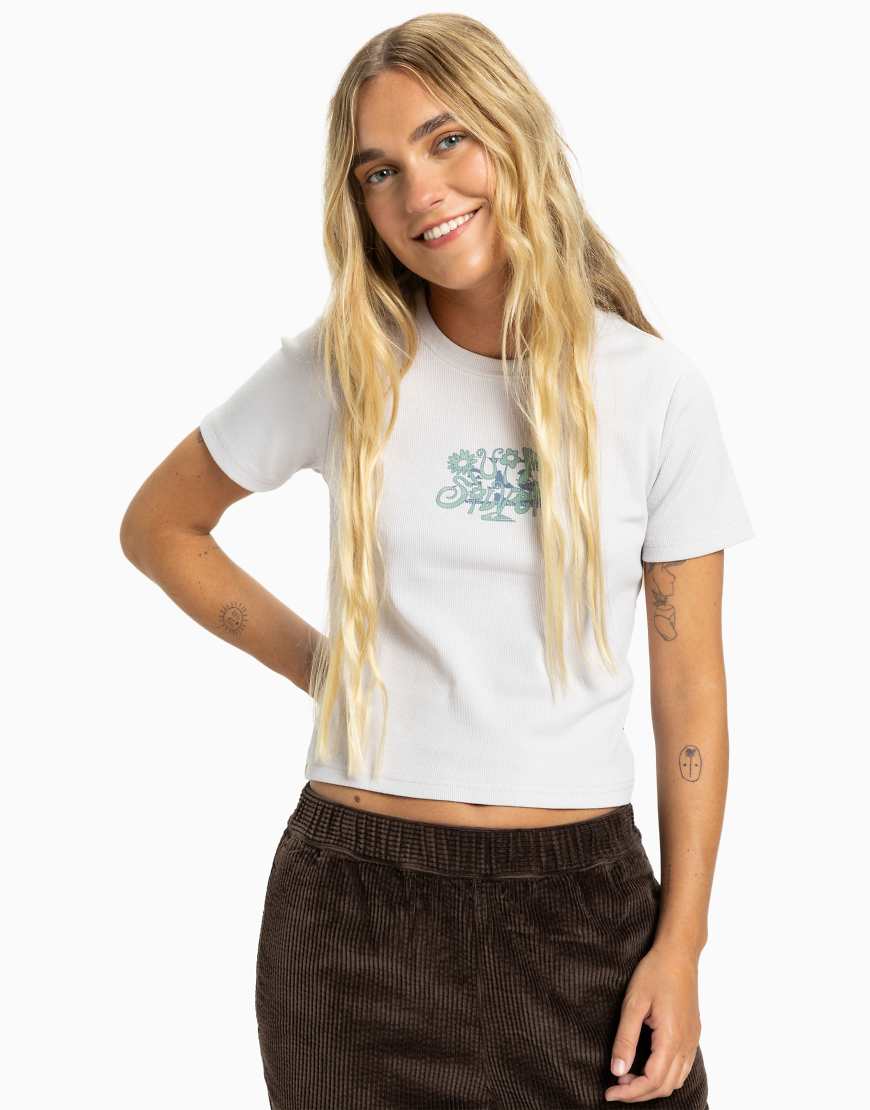 Quiksilver - Sunday - Kurzärmliges T-Shirt in Flieder marmoriert-Grau Quiksilver - Sunday - Kurzärmliges T-Shirt in Flieder marmoriert-Grau von Quiksilver