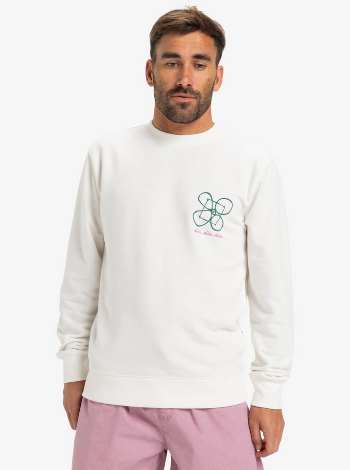 Quiksilver Sweatshirt GRAPHICMIXCREW WBK0 SNOW WHITE von Quiksilver