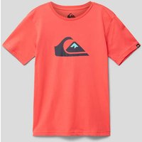 Quiksilver T-Shirt Logo-Print in Rot, Größe 152 von Quiksilver