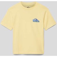 Quiksilver T-Shirt mit Label-Print Modell 'TAKE US BACK' in Hellgelb, Größe 176 von Quiksilver