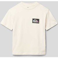 Quiksilver T-Shirt mit Label-Print in Ecru, Größe 140 von Quiksilver