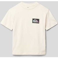 Quiksilver T-Shirt mit Label-Print in Ecru, Größe 176 von Quiksilver