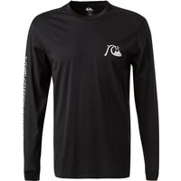 Quiksilver Herren Longsleeve schwarz Baumwolle von Quiksilver