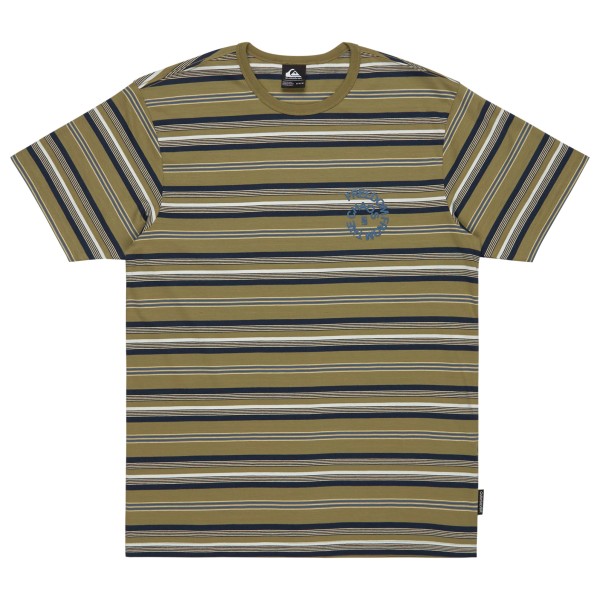 Quiksilver - Tengha Stripe - T-Shirt Gr S oliv von Quiksilver