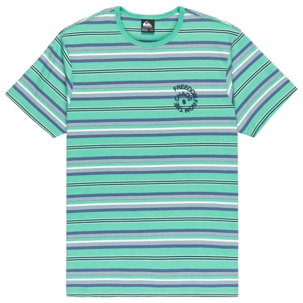 Quiksilver - Tengha Stripe - T-Shirt Gr S türkis von Quiksilver