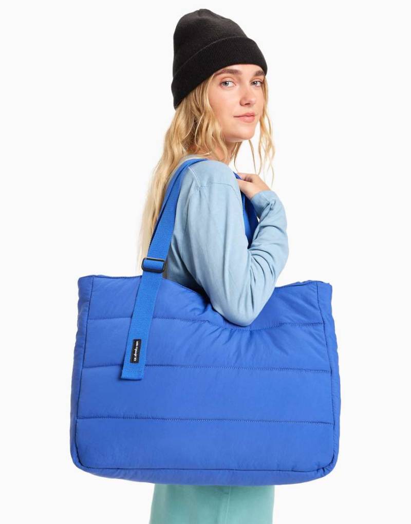 Quiksilver - The Puffy - Schultertasche in Surf The Web-Lila von Quiksilver