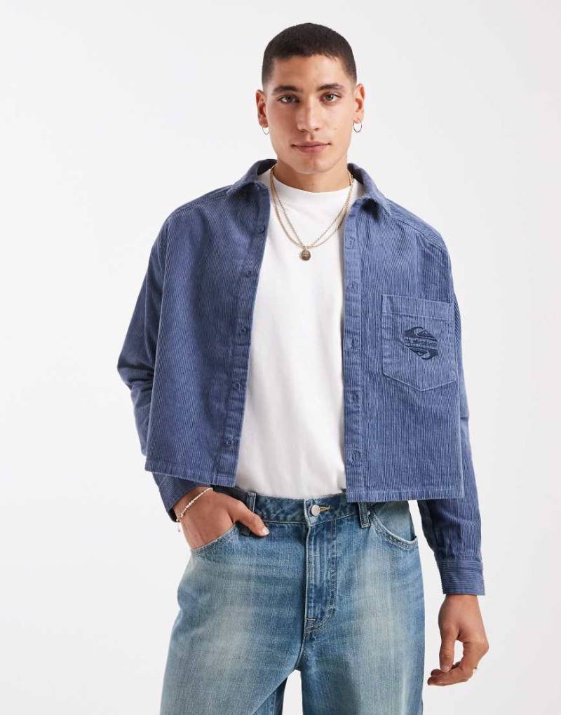 Quiksilver - Uni - Hemd aus Cord in Blau von Quiksilver