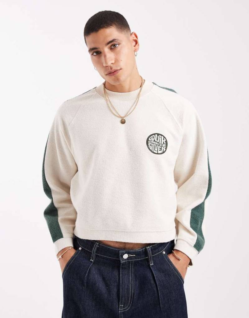 Quiksilver - Uni - Sweatshirt in Weiß von Quiksilver
