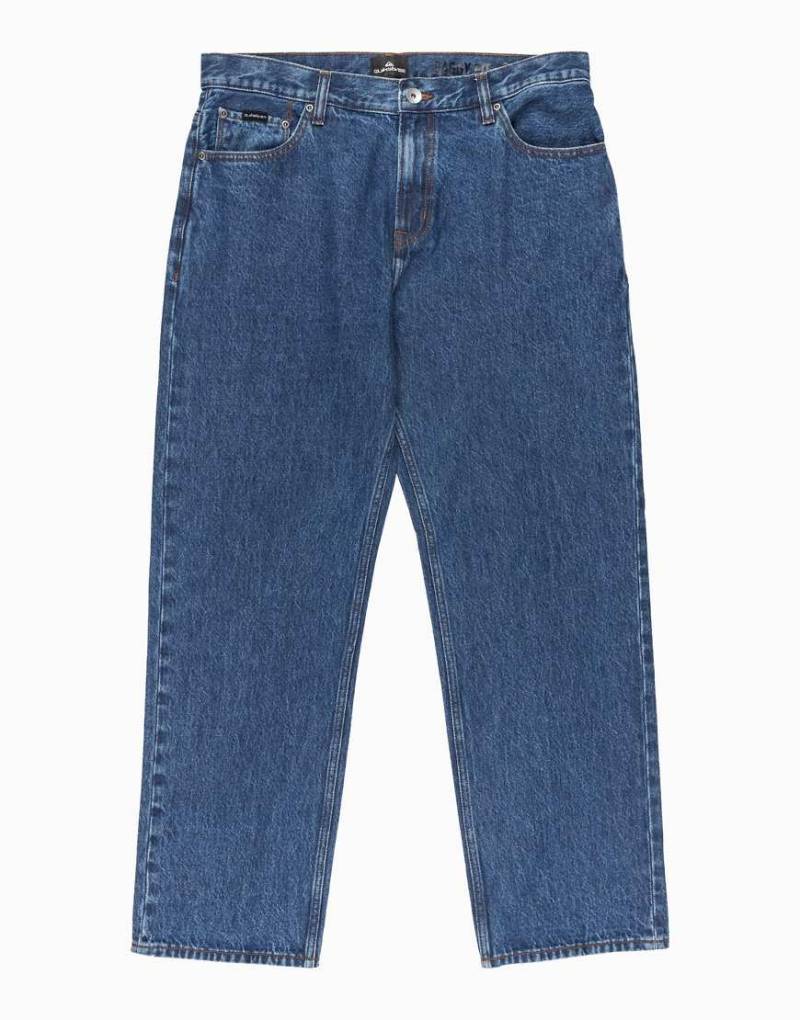 Quiksilver - Weite Jeans in indigoblauer Stone-Waschung von Quiksilver