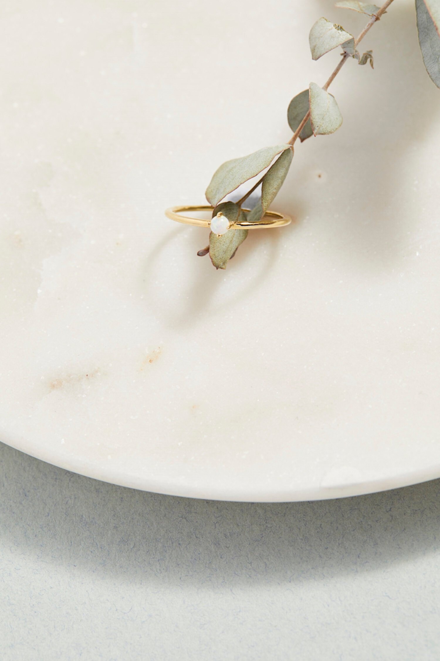 Einzelne Opal Ring von QuillFineJewelry