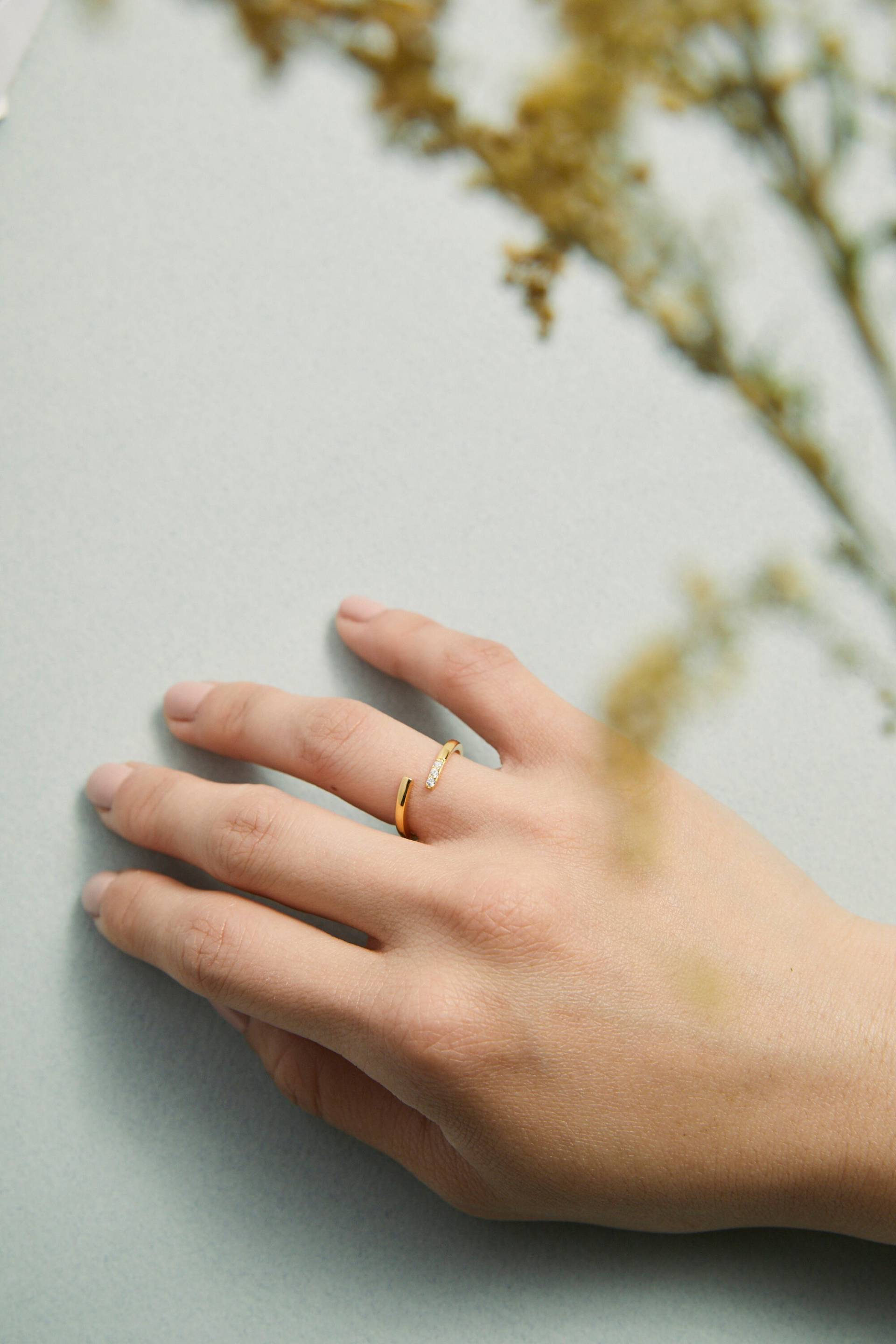 Mini Cz Wrap Ring von QuillFineJewelry