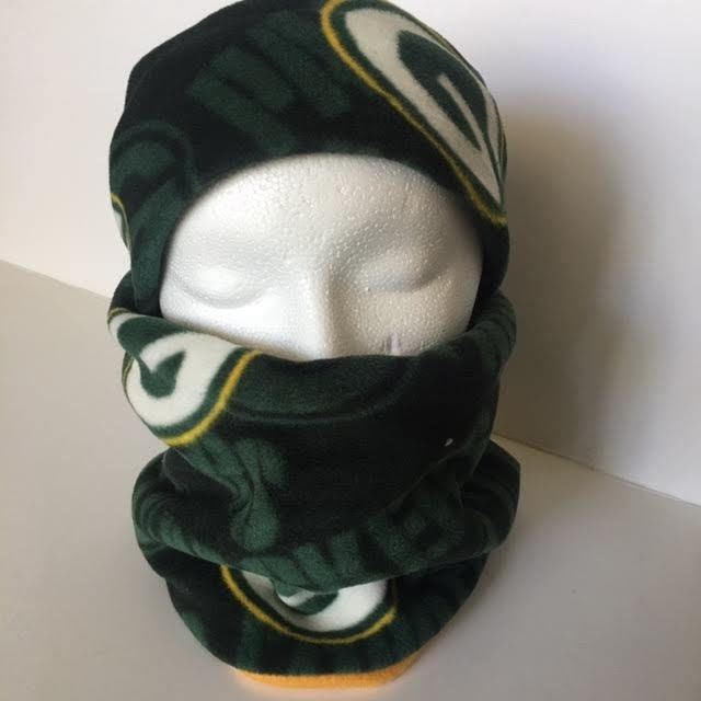 Green Bay Packers Football Fleece Stirnband/Ohrenwärmer Set. Halswärmer, Stirnband. Wärmer-Sets von QuiltNCrochet