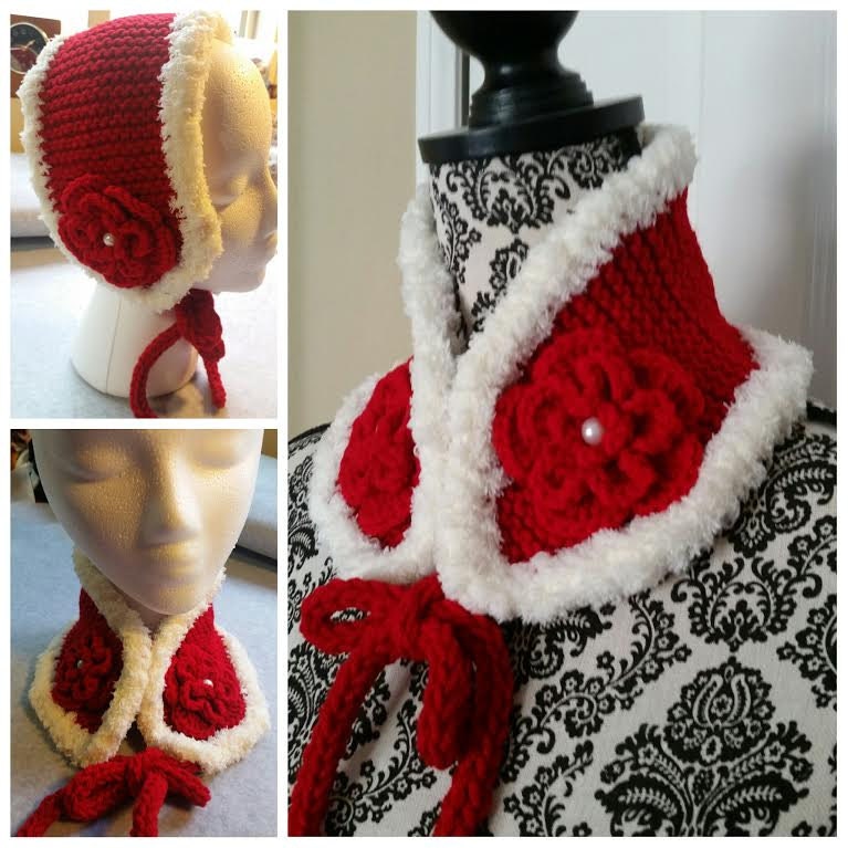 Handgestrickt Small/Medium Size Halswärmer, Ohrwärmer, Halsschal S/M von QuiltNCrochet