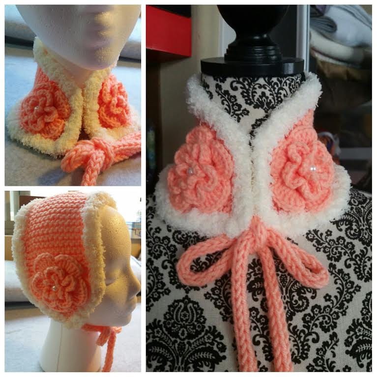 Kinder Pfirsich Halswärmer Acrylwolle Für Babys | S/M von QuiltNCrochet